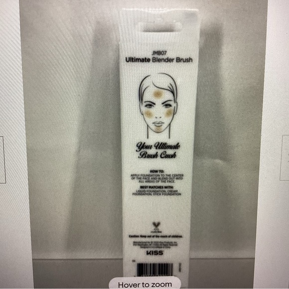 JOAH Ultimate Blender Beauty Brush, Wide Flat Tip Buffs and Blends NIB - Picture 2 of 4